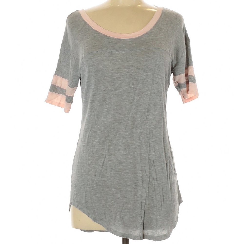 Ultra Flirt Varsity Stripe Tshirt Top Med